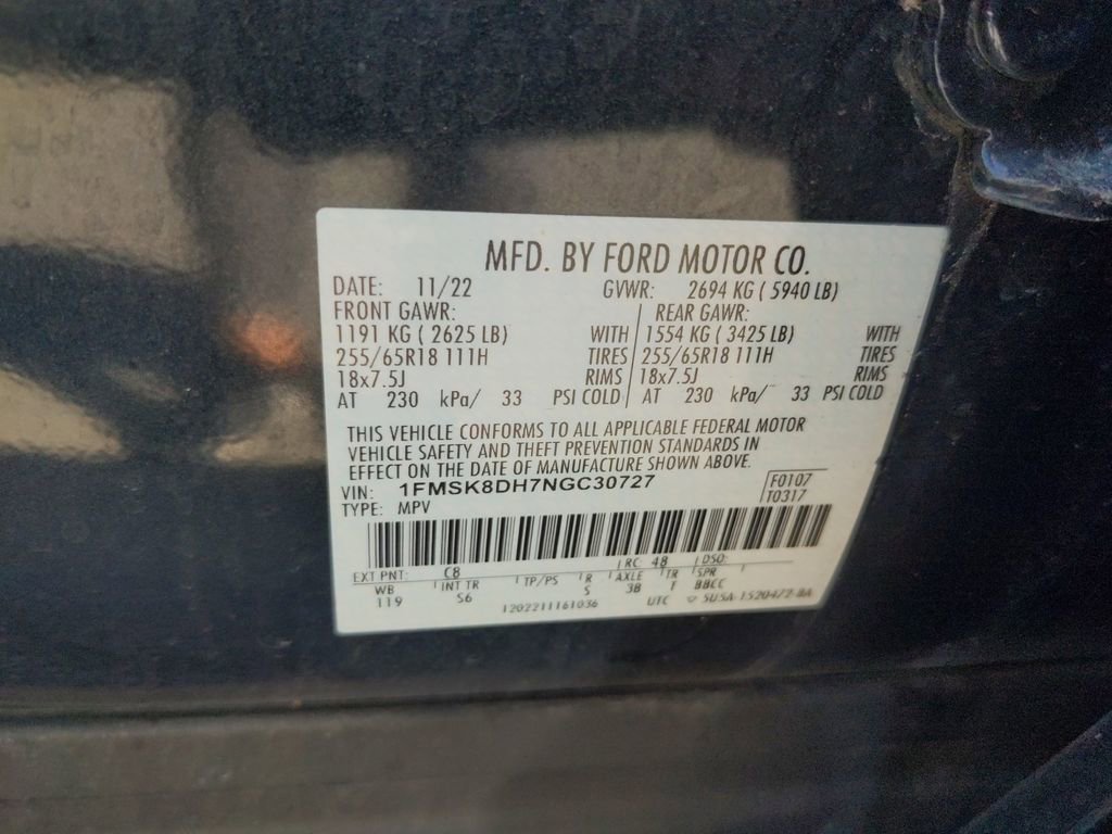 Certified 2022 Ford Explorer XLT w/ Equipment Group 202A image 35
