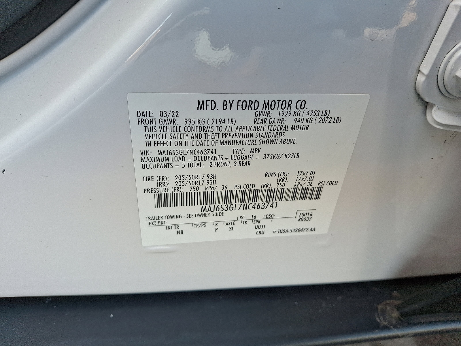 Certified 2022 Ford EcoSport SE w/ SE Appearance Package image 27