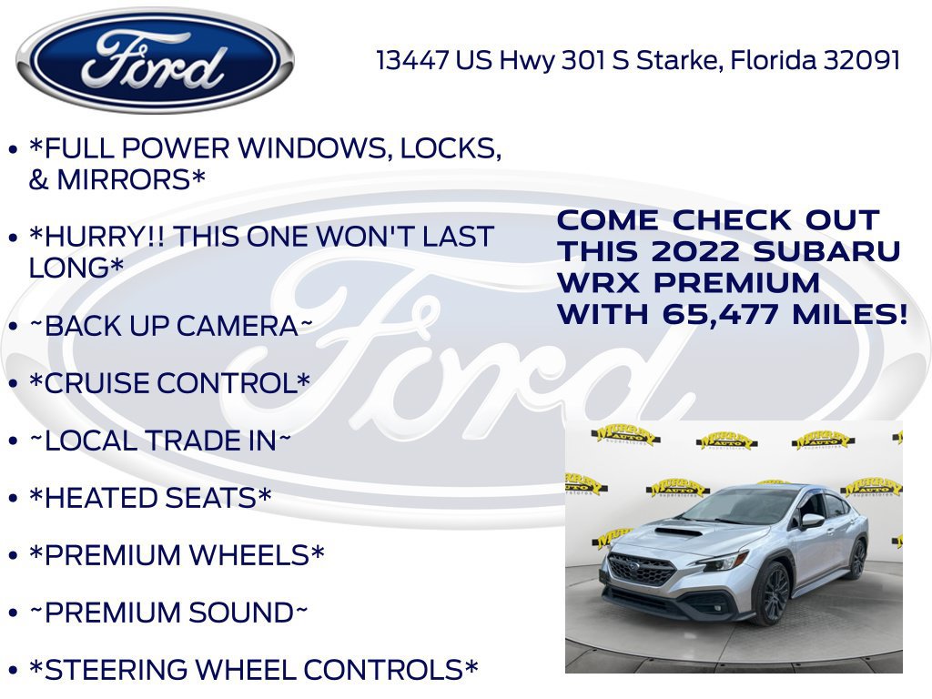Used 2022 Subaru WRX Premium AWD/4WD image 12