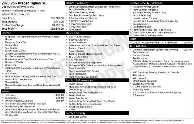 Used 2023 Volkswagen Tiguan SE FWD image 6