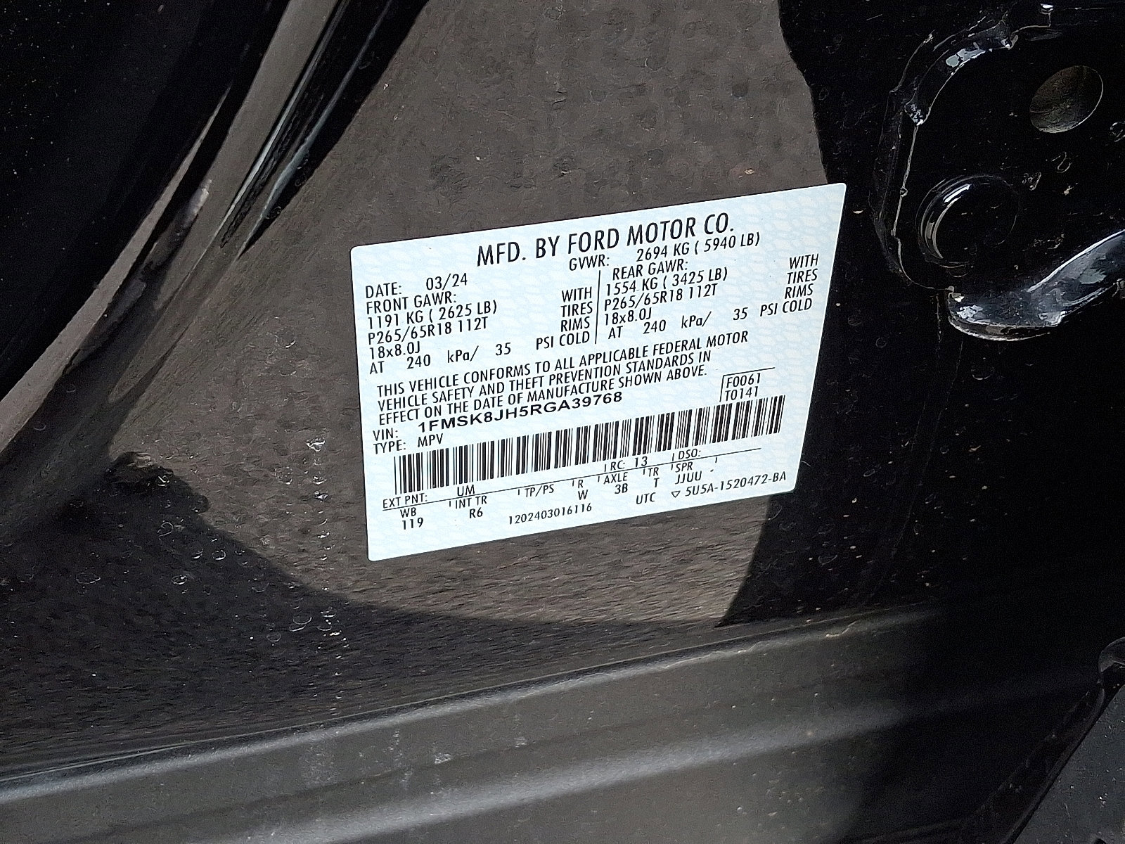 Certified 2024 Ford Explorer Timberline w/ Timberline Technology Package image 30