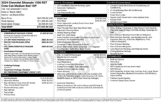 Used 2024 Chevrolet Silverado 1500 RST w/ Convenience Package II AWD/4WD image 5