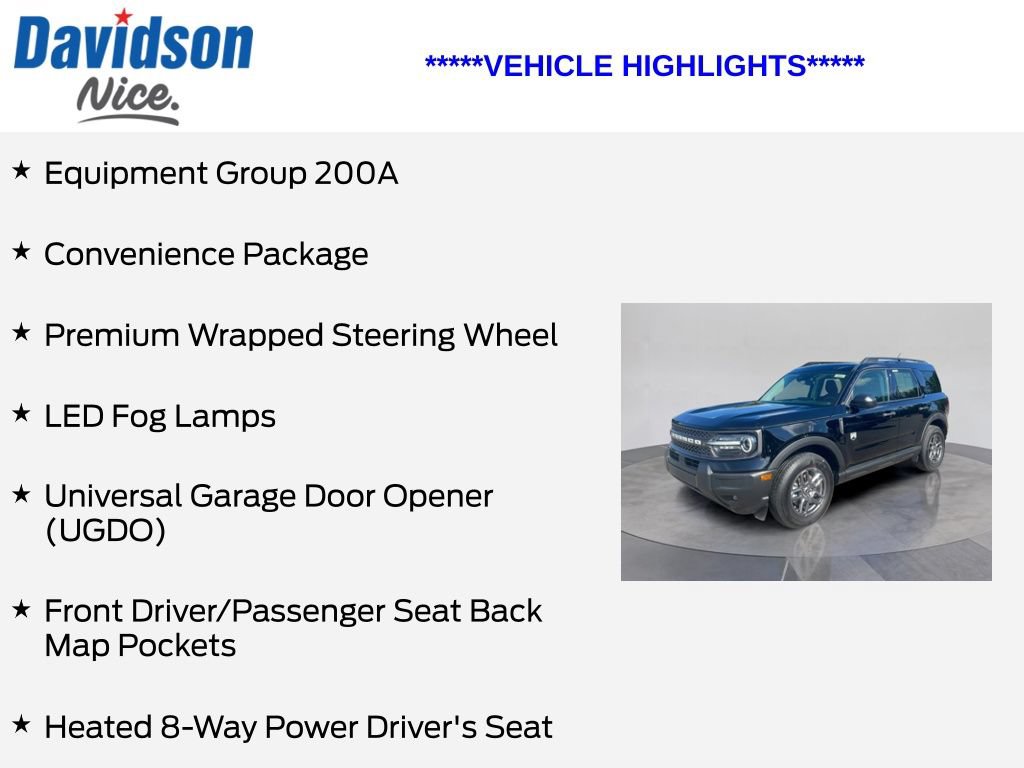 Certified 2025 Ford Bronco Sport Big Bend w/ Convenience Package AWD/4WD image 5