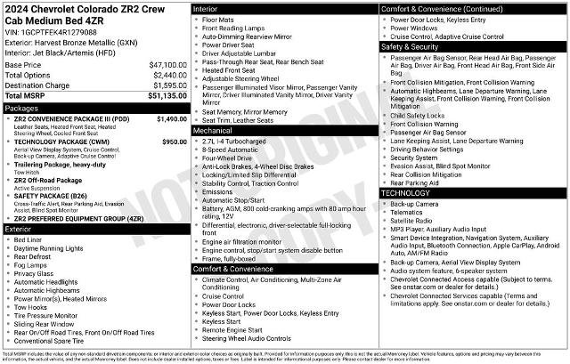 Used 2024 Chevrolet Colorado ZR2 w/ ZR2 Convenience Package III AWD/4WD image 2