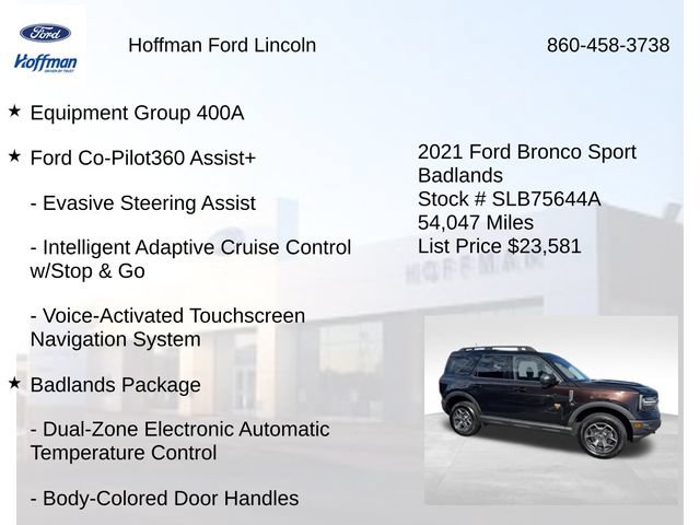 Certified 2021 Ford Bronco Sport Badlands w/ Badlands Package AWD/4WD image 6