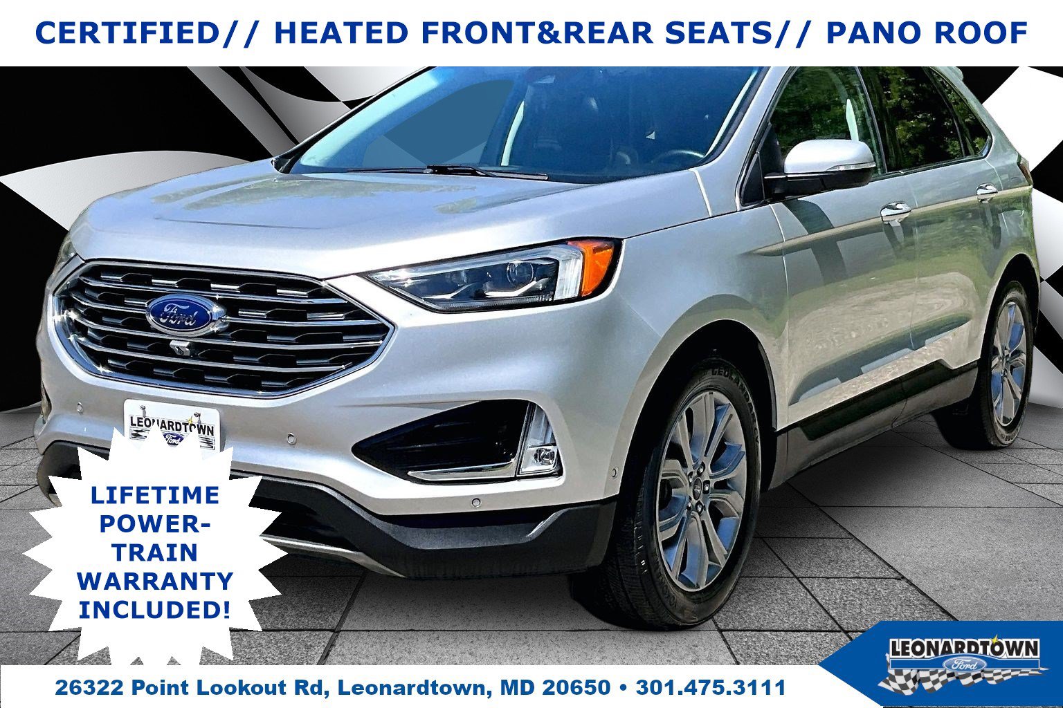 Certified 2019 Ford Edge Titanium w/ Equipment Group 301A