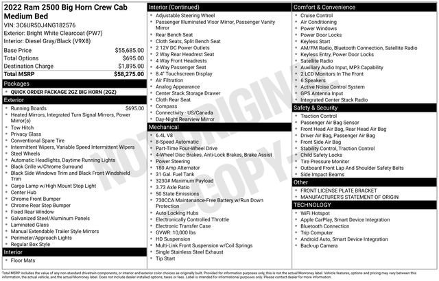 Used 2022 RAM 2500 Big Horn image 9
