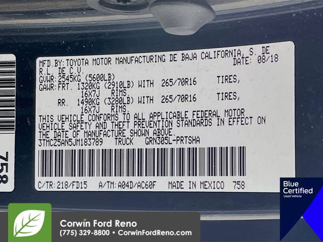 Used 2018 Toyota Tacoma TRD Off-Road AWD/4WD image 33