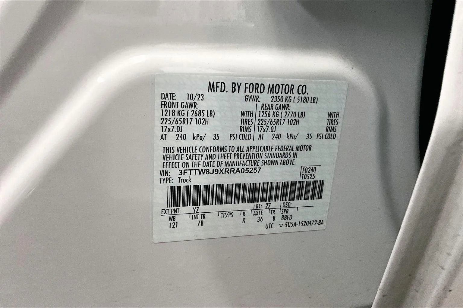 Certified 2024 Ford Maverick XLT w/ Equipment Group 300A Standard image 33