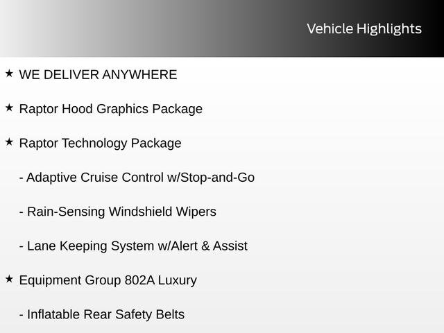 Certified 2019 Ford F150 Raptor w/ Equipment Group 802A Luxury AWD/4WD image 9