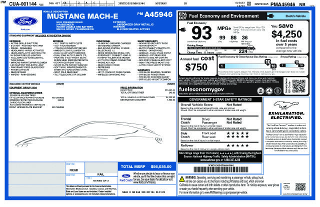Certified 2023 Ford Mustang Mach-E Premium AWD/4WD image 30