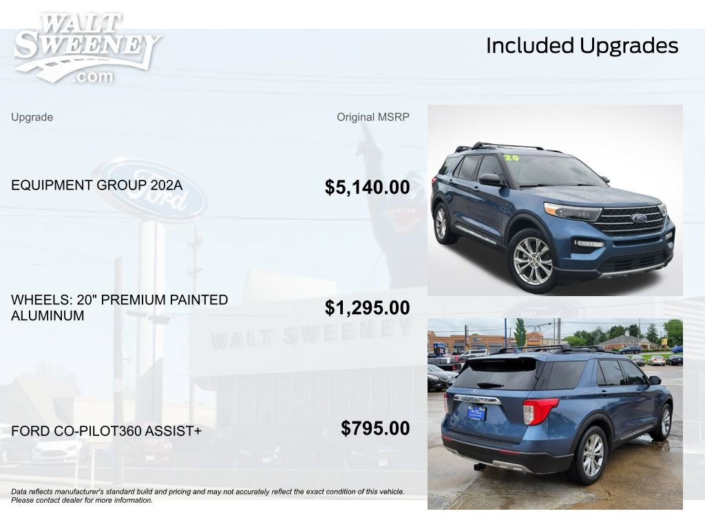 Certified 2020 Ford Explorer XLT w/ Equipment Group 202A RWD image 11