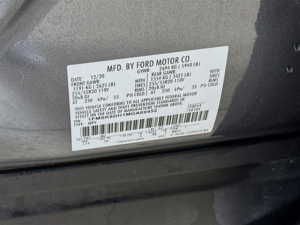 Certified 2021 Ford Explorer XLT w/ Equipment Group 202A image 34