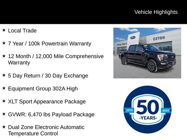 Certified 2023 Ford F150 XLT w/ Equipment Group 302A High image 7