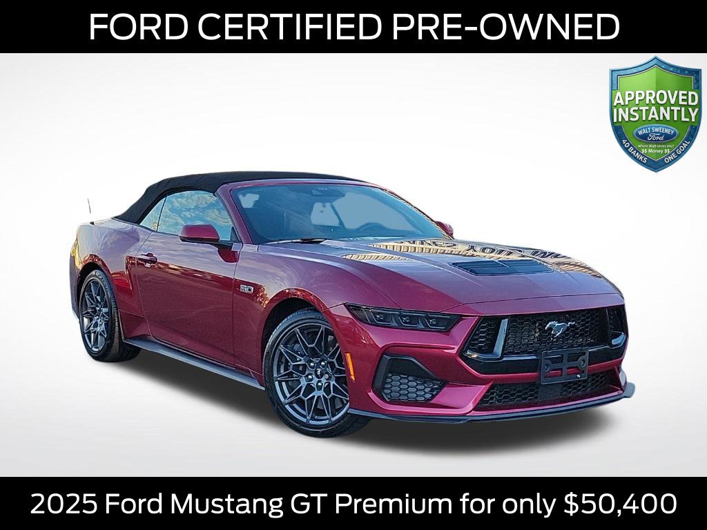 Certified 2025 Ford Mustang GT Premium w/ GT Performance Package
