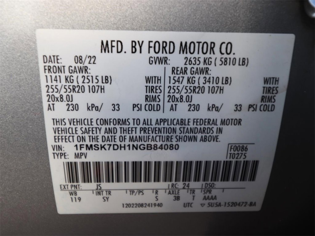 Certified 2022 Ford Explorer XLT w/ Equipment Group 202A image 23