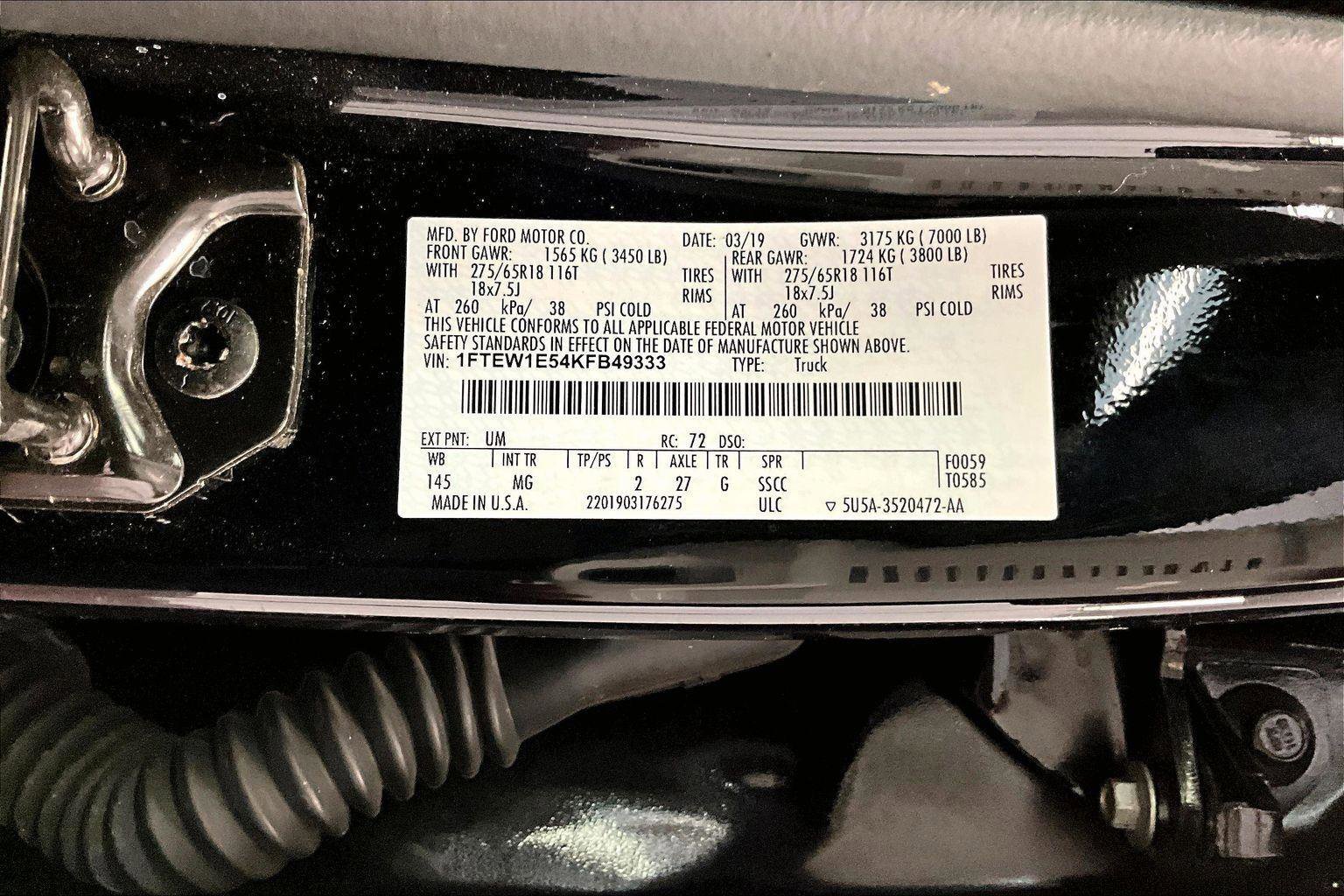 Certified 2019 Ford F150 XLT w/ Equipment Group 302A Luxury image 33