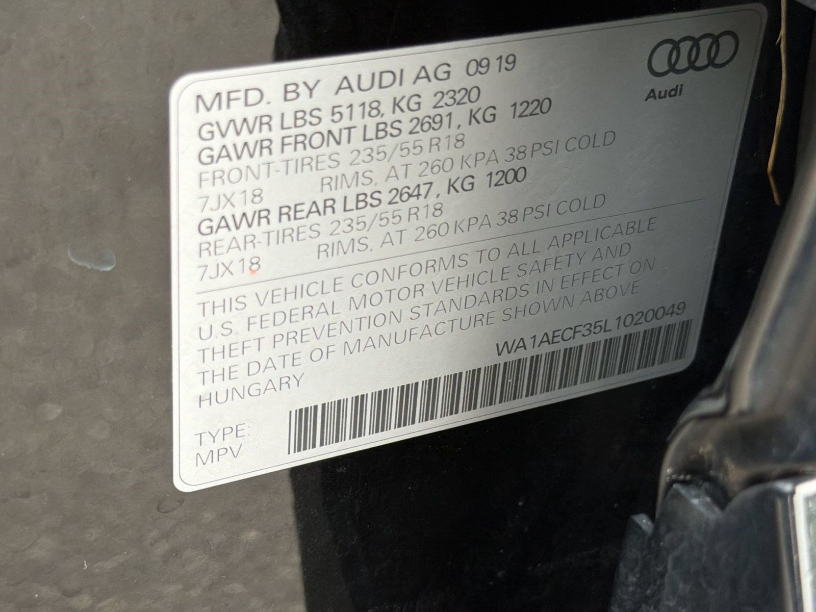 Used 2020 Audi Q3 2.0T Premium w/ Convenience Package AWD/4WD image 24