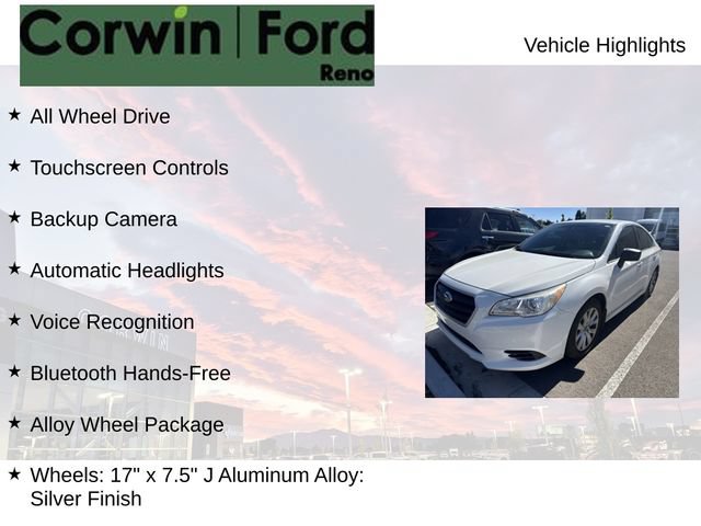 Used 2017 Subaru Legacy 2.5i w/ Alloy Wheel Package AWD/4WD image 8