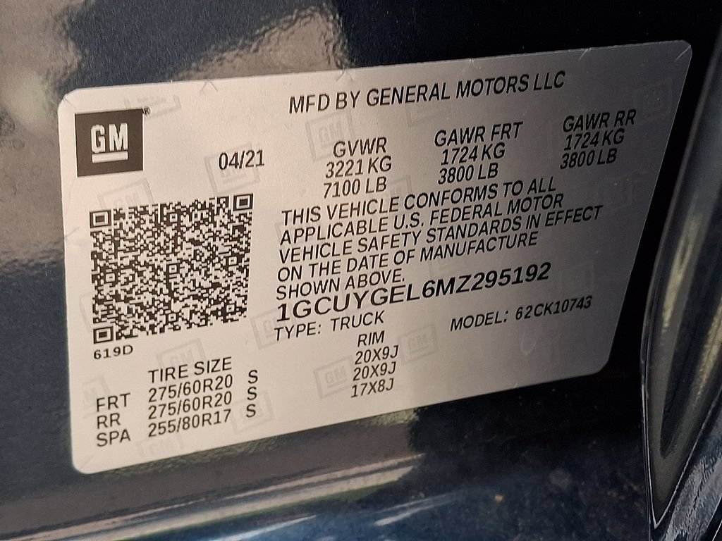 Used 2021 Chevrolet Silverado 1500 LTZ w/ LTZ Premium Package AWD/4WD image 28