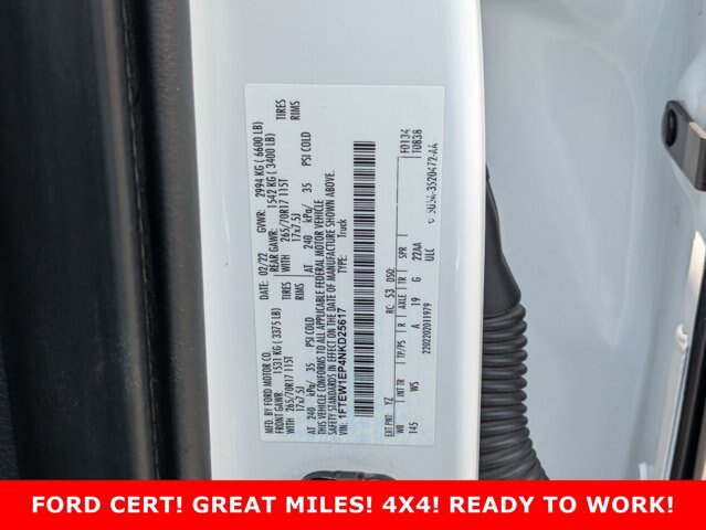 Certified 2022 Ford F150 XL w/ Equipment Group 101A High AWD/4WD image 28