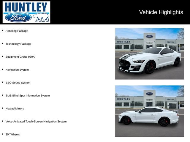 Certified 2021 Ford Mustang Shelby GT500 w/ Technology Package RWD image 2