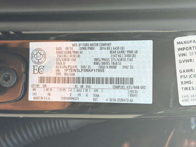 Certified 2024 Ford F150 XLT w/ Equipment Group 302A MID AWD/4WD image 35
