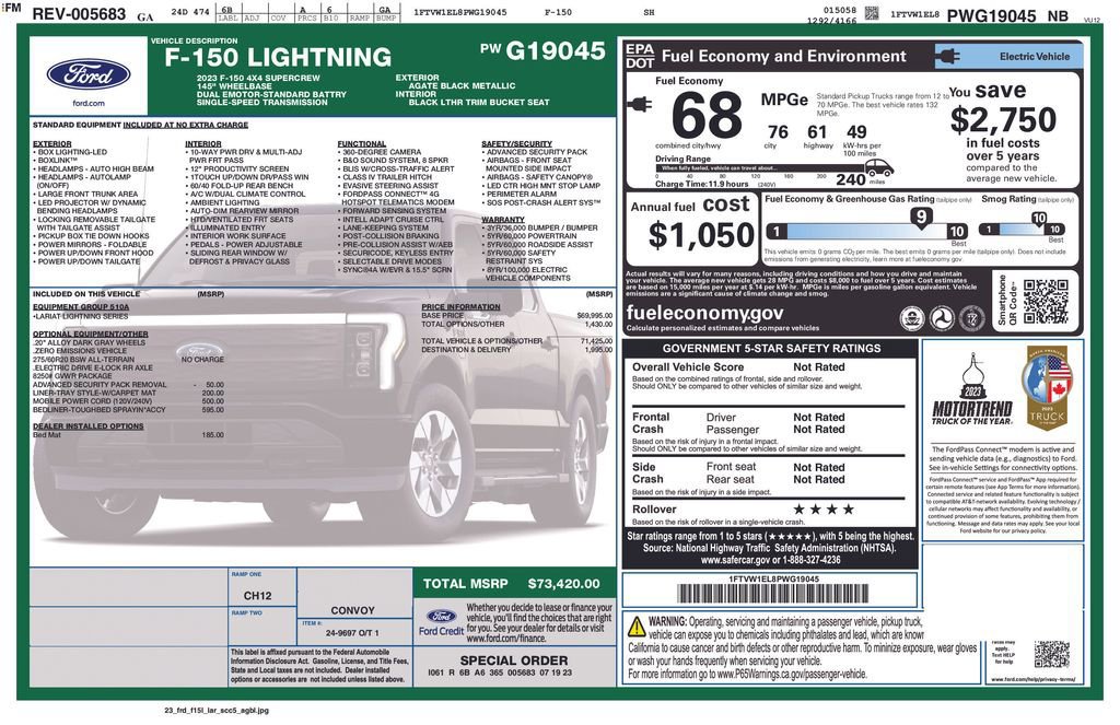 Certified 2023 Ford F150 Lightning Lariat image 24