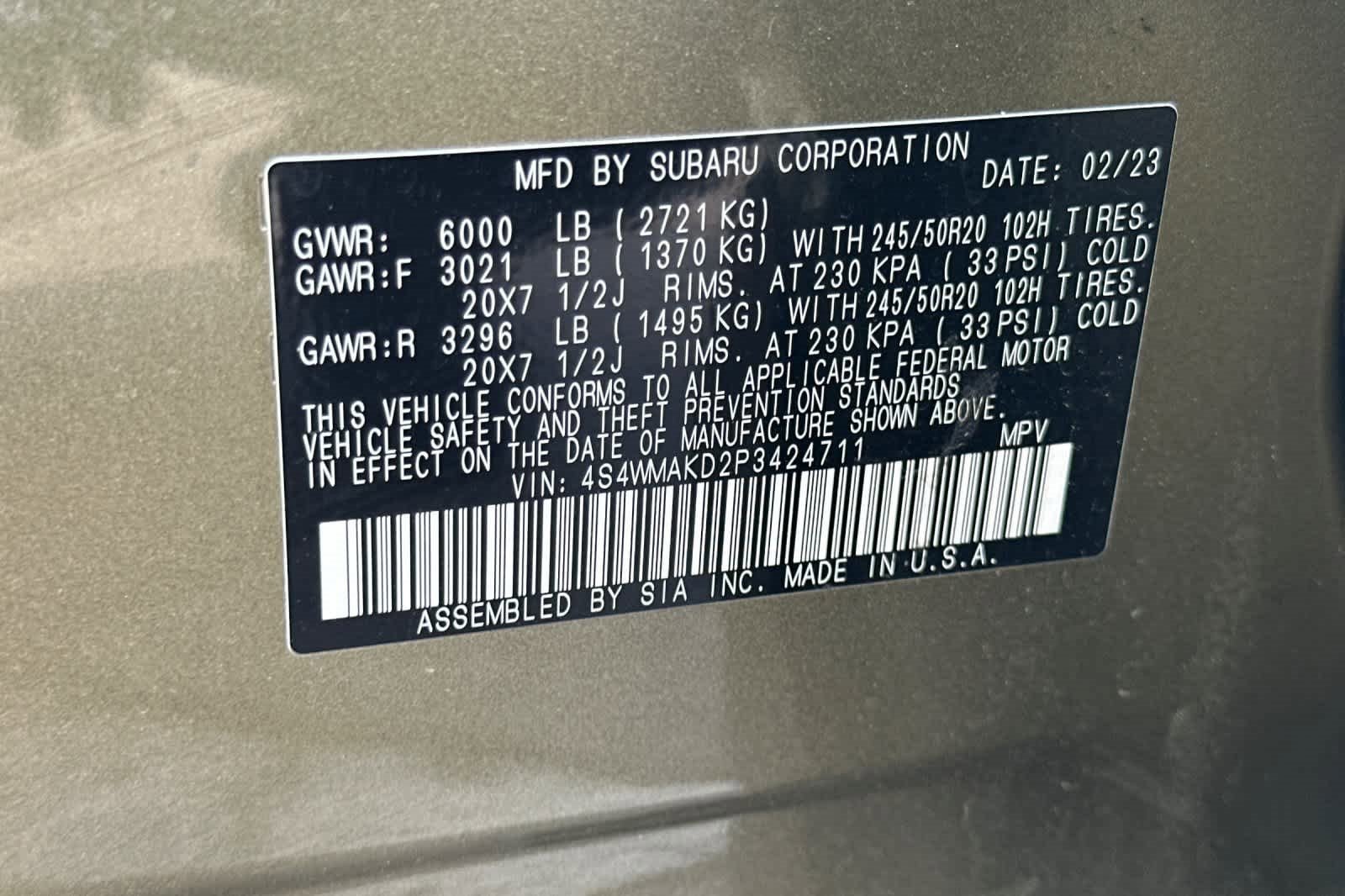 Used 2023 Subaru Ascent Onyx Edition Limited image 32