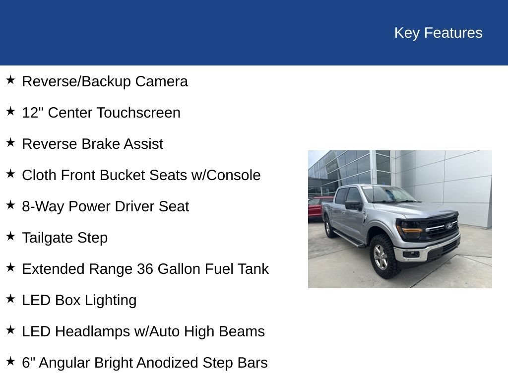 Certified 2025 Ford F150 XLT w/ Equipment Group 301A Standard AWD/4WD image 36