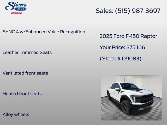 Certified 2025 Ford F150 Raptor AWD/4WD image 16