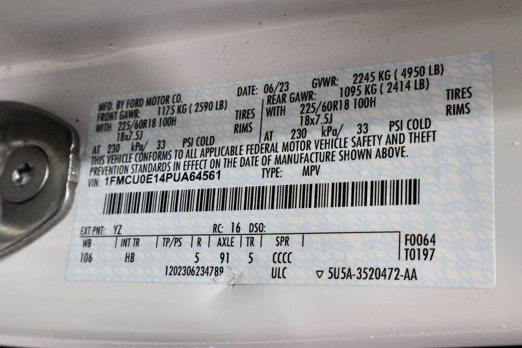 Certified 2023 Ford Escape SE image 33