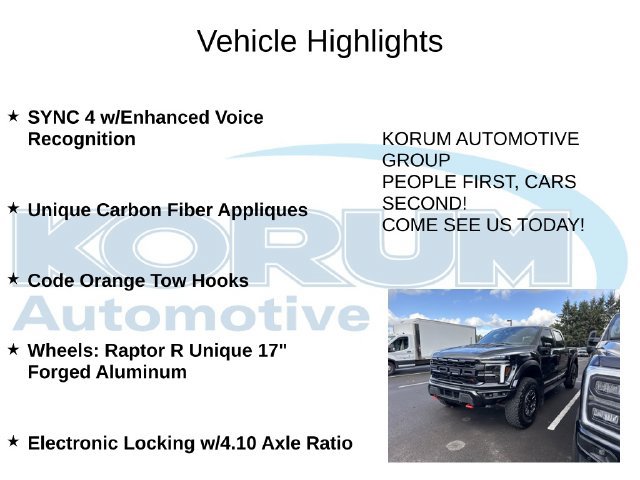 Certified 2024 Ford F150 Raptor w/ Equipment Group 803A Raptor R AWD/4WD image 8
