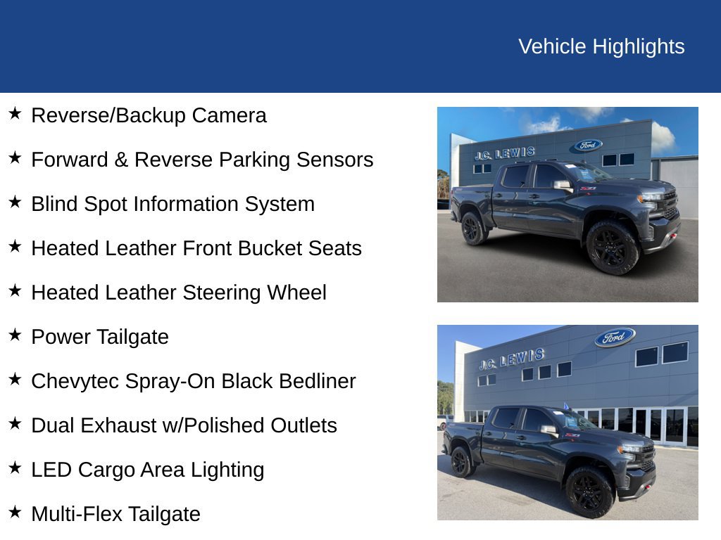 Used 2021 Chevrolet Silverado 1500 LT Trail Boss w/ LT Trail Boss Premium Package AWD/4WD image 29