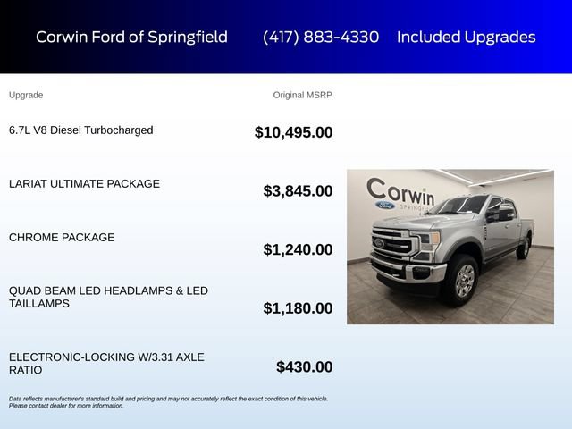 Certified 2022 Ford F350 Lariat w/ Lariat Ultimate Package AWD/4WD image 6