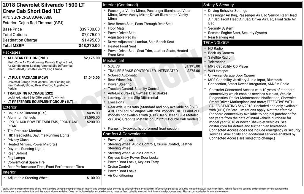 Used 2018 Chevrolet Silverado 1500 LT w/ All Star Edition image 34