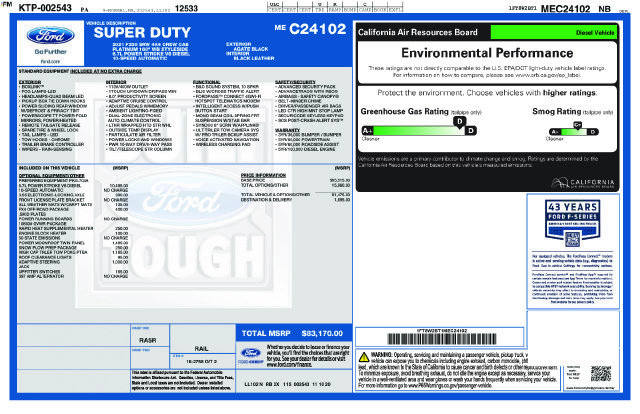Certified 2021 Ford F250 Platinum w/ FX4 Off-Road Package AWD/4WD image 3