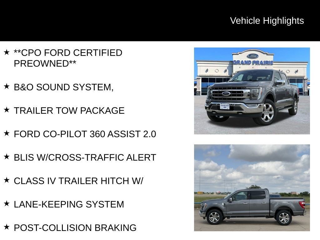 Certified 2023 Ford F150 Lariat w/ Equipment Group 502A High AWD/4WD image 5