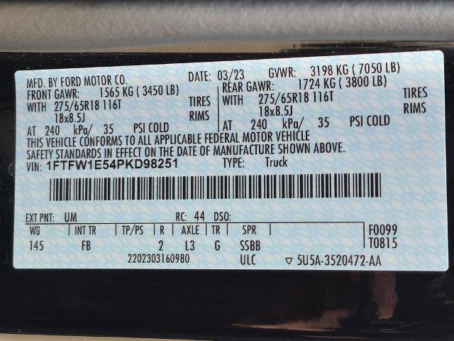 Certified 2023 Ford F150 XLT w/ Equipment Group 302A High AWD/4WD image 31