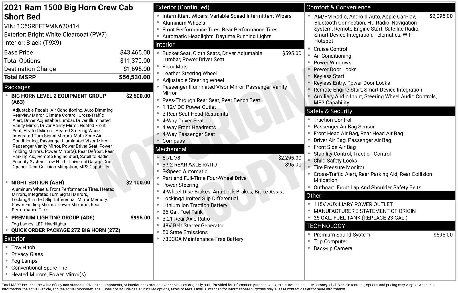 Used 2021 RAM 1500 Big Horn AWD/4WD image 4