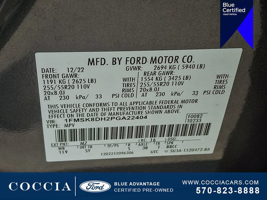 Certified 2023 Ford Explorer XLT w/ Equipment Group 202A AWD/4WD image 28