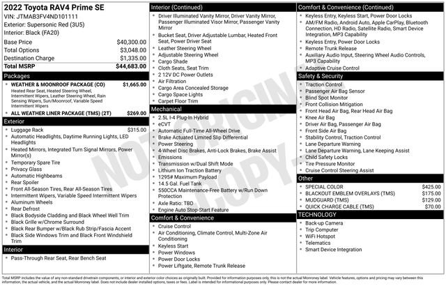 Used 2022 Toyota RAV4 SE w/ Weather & Moonroof Package image 5