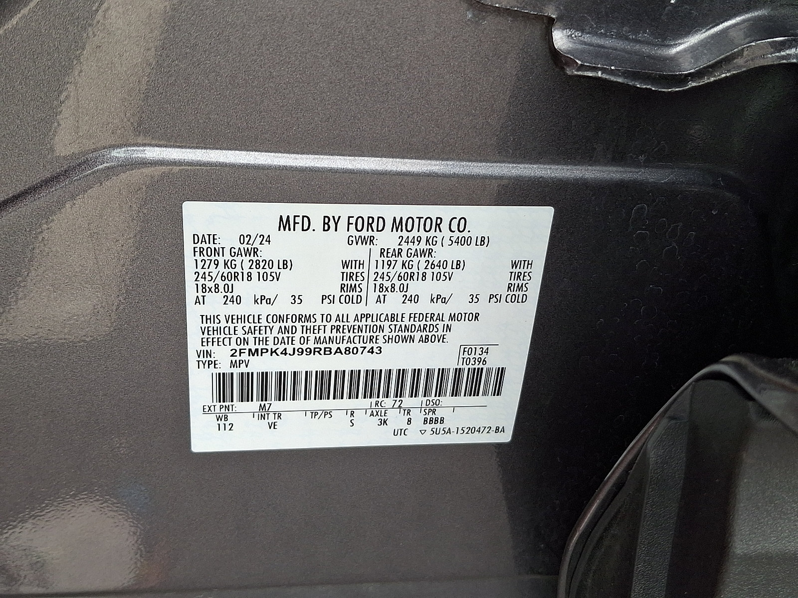Certified 2024 Ford Edge SEL AWD/4WD image 27