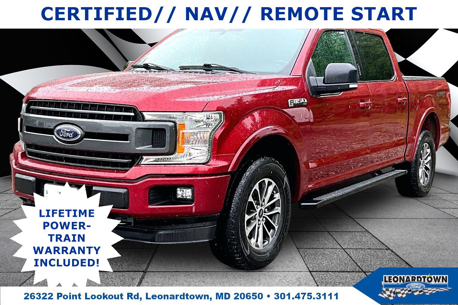 Certified 2019 Ford F150 XLT w/ Equipment Group 302A Luxury