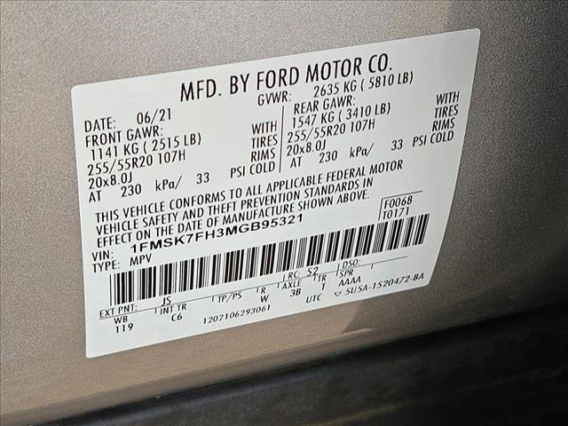 Certified 2021 Ford Explorer Limited w/ Equipment Group 301A RWD image 26
