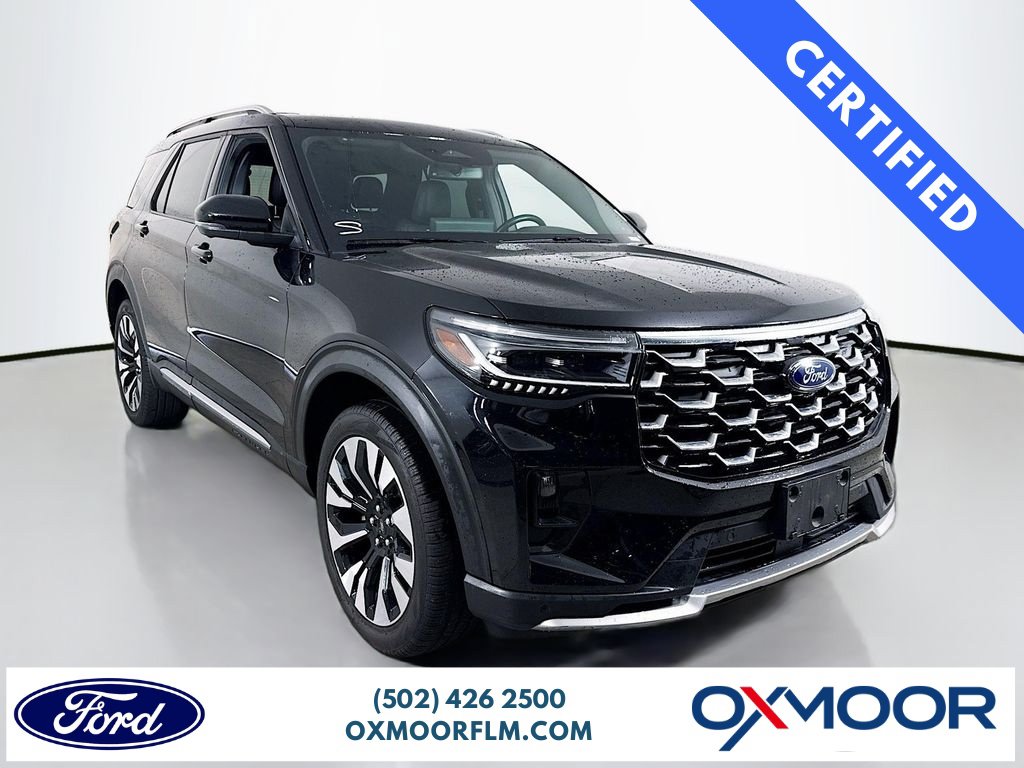 Certified 2025 Ford Explorer Platinum w/ LUX Leather Package