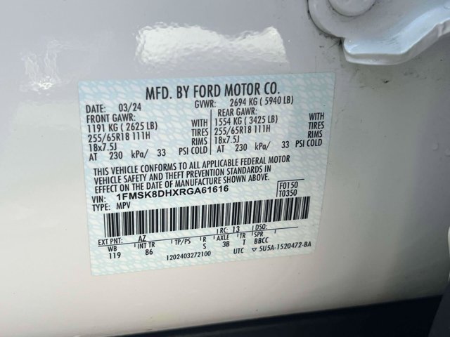 Certified 2024 Ford Explorer XLT w/ Class IV Trailer Tow Package AWD/4WD image 23