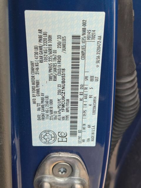 Certified 2022 Ford Escape SEL AWD/4WD image 32