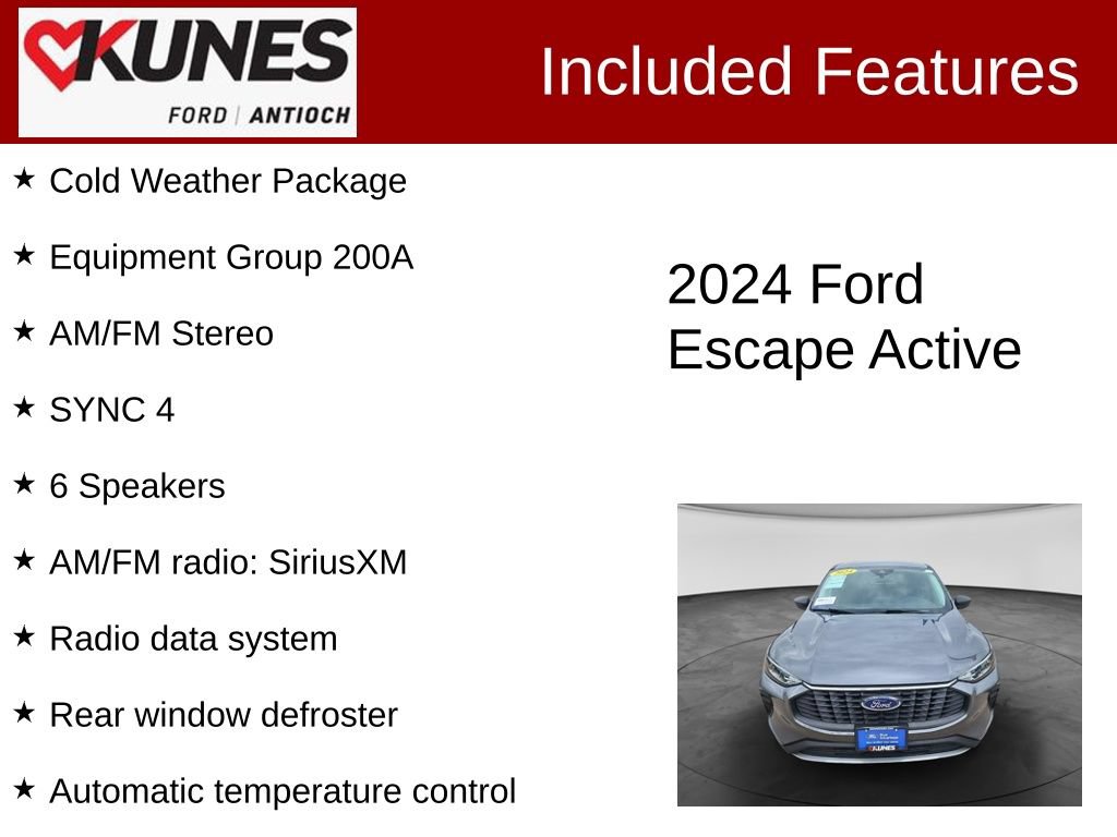 Certified 2024 Ford Escape Active AWD/4WD image 4