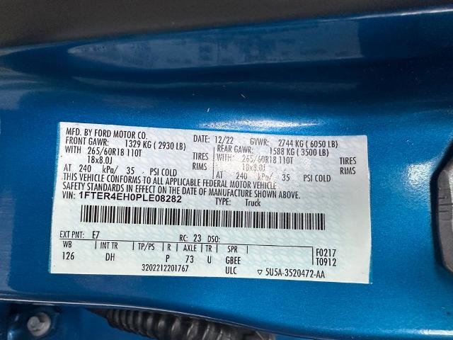 Certified 2023 Ford Ranger Lariat w/ Technology Package image 20